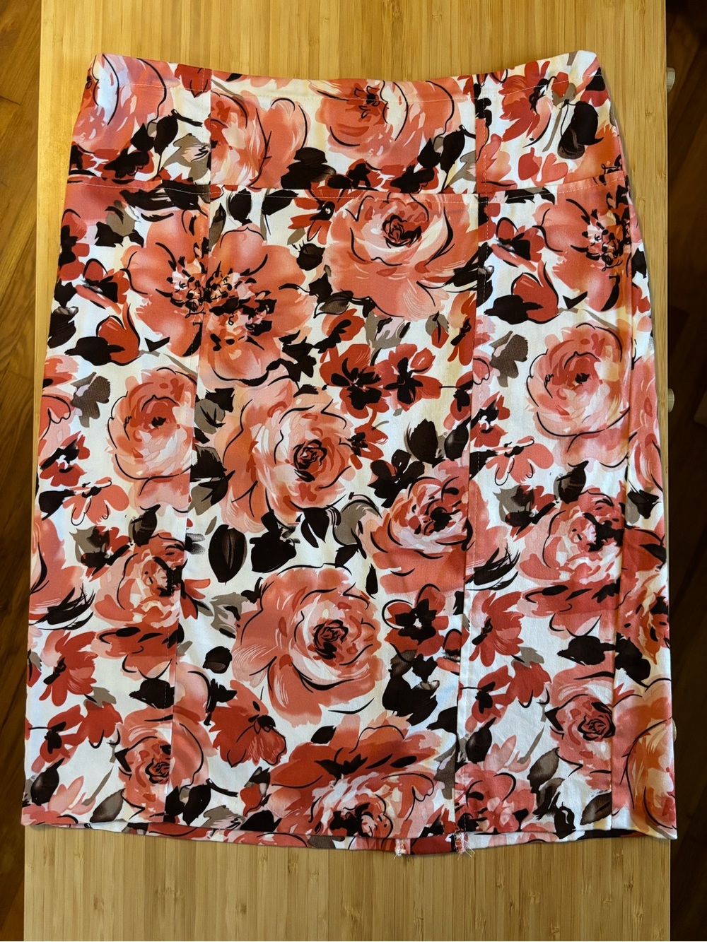 Dressbarn Floral Pencil Midi Skirt